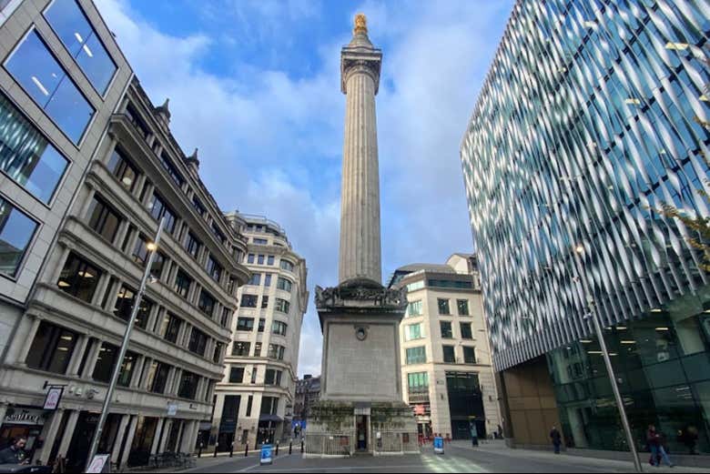 Podréis acceder al Monumento al Gran Incendio de Londres