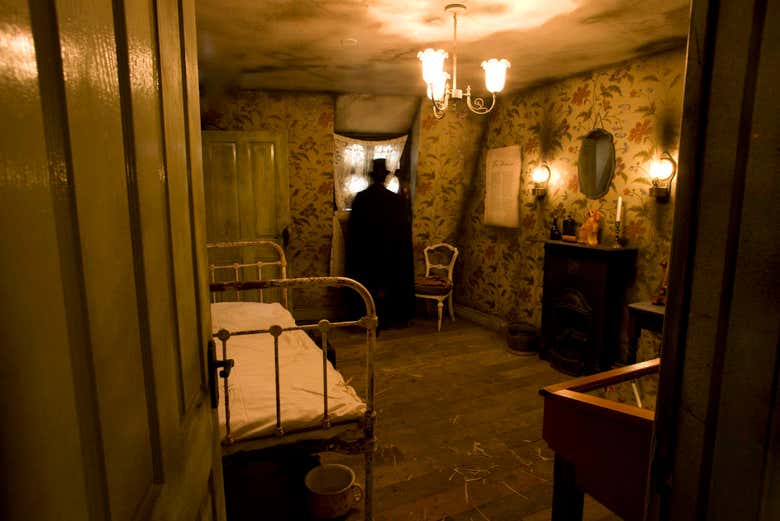 Réplica de una habitación en el museo
