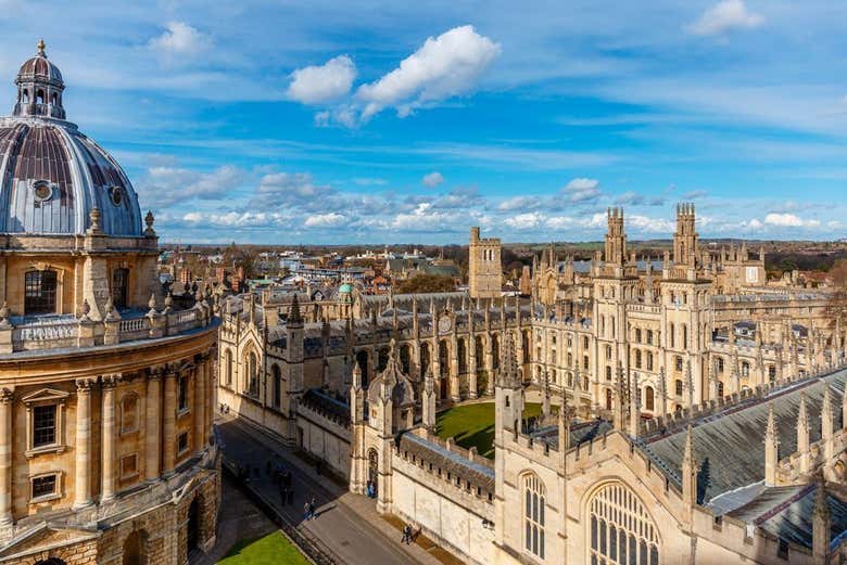 Vue panoramique d'Oxford