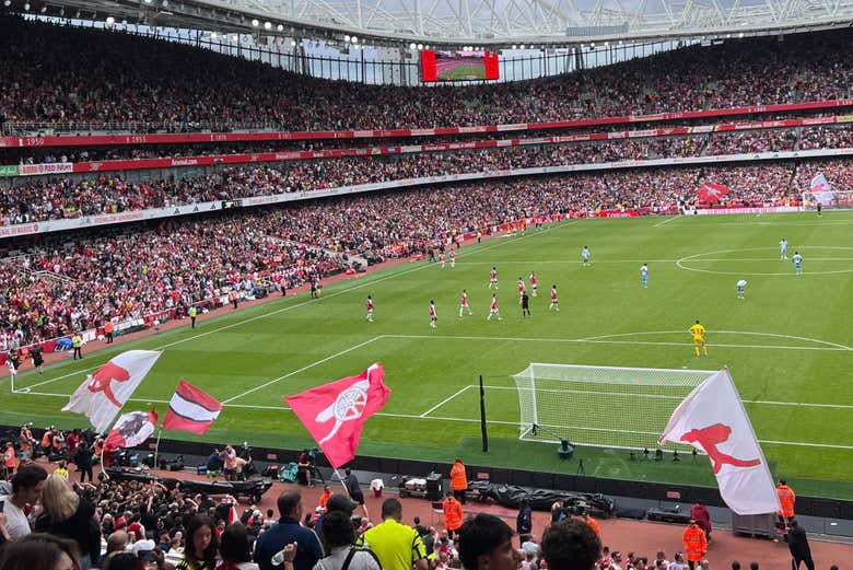 Viviendo un partido de la Premier League
