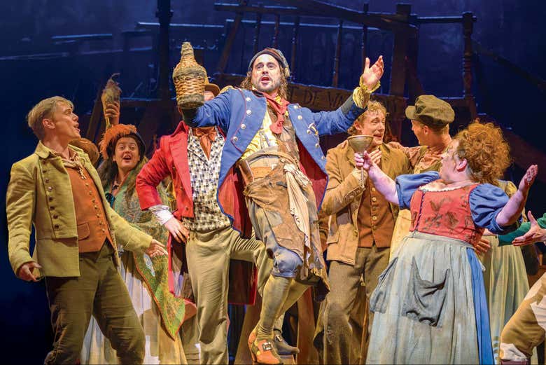 Una de las escenas del musical Los Miserables en Londres