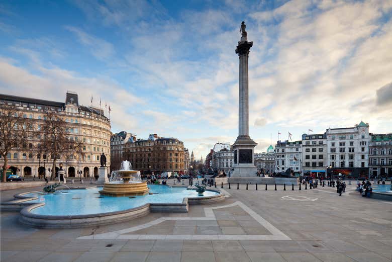 Trafalgar Square e la colonna di Nelson