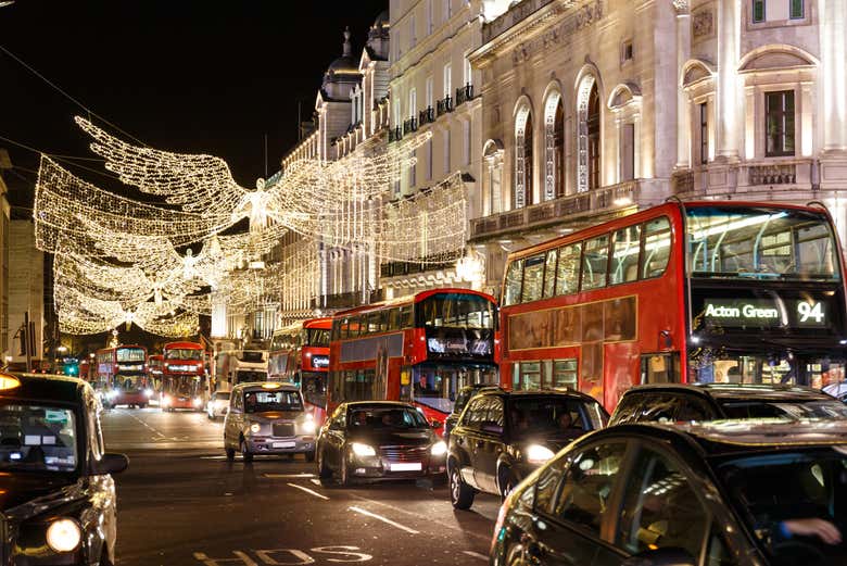 Le decorazioni di Regent Street