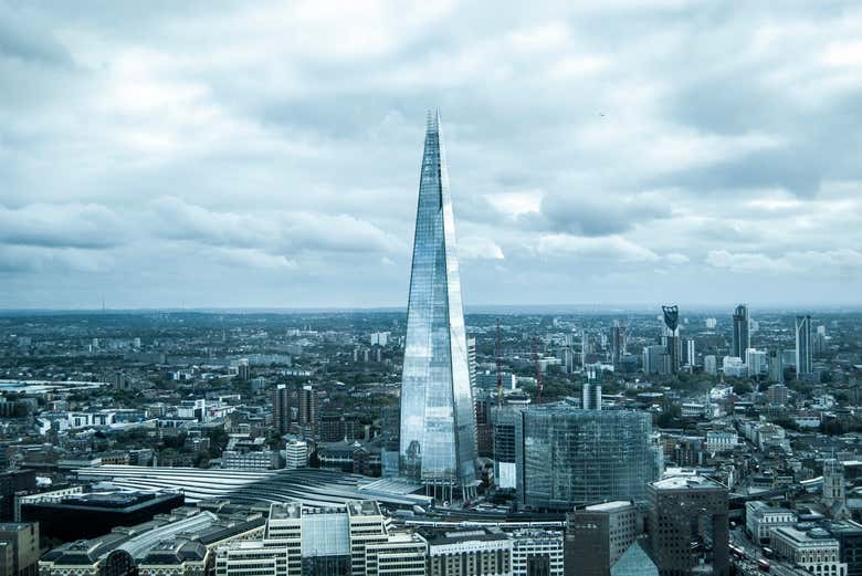 The View from The Shard en un día gris