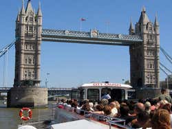 View of the Tower Bridge from the Thames