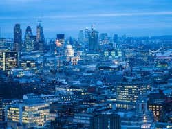 London at night