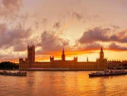 London at dusk