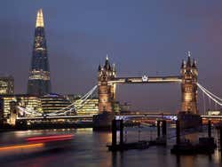 London at night