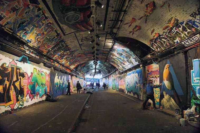 El túnel de los grafitis de Londres