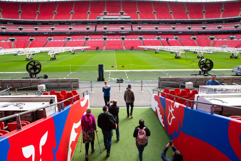 Turistas en Wembley