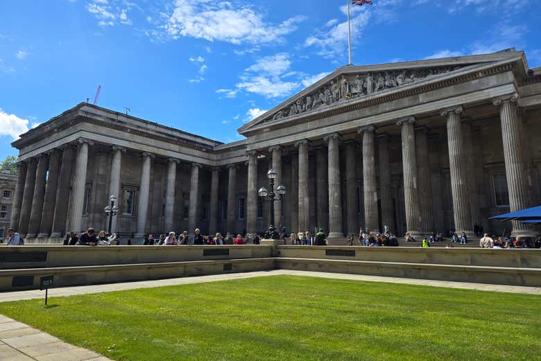 The British Museum Main Entrance and Courtyard
