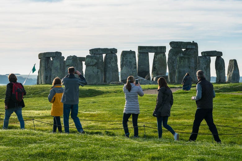 Enjoying a private viewing of Stonehenge