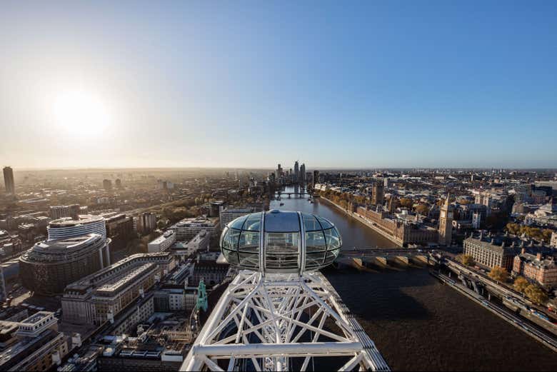 Tendréis la mejor panorámica de Londres desde el London Eye