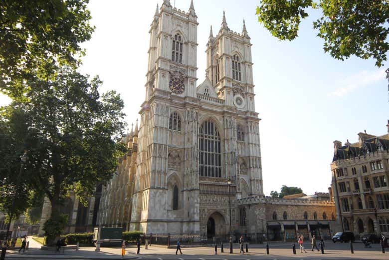 Take in the grand Gothic facade of Westminster Abbey