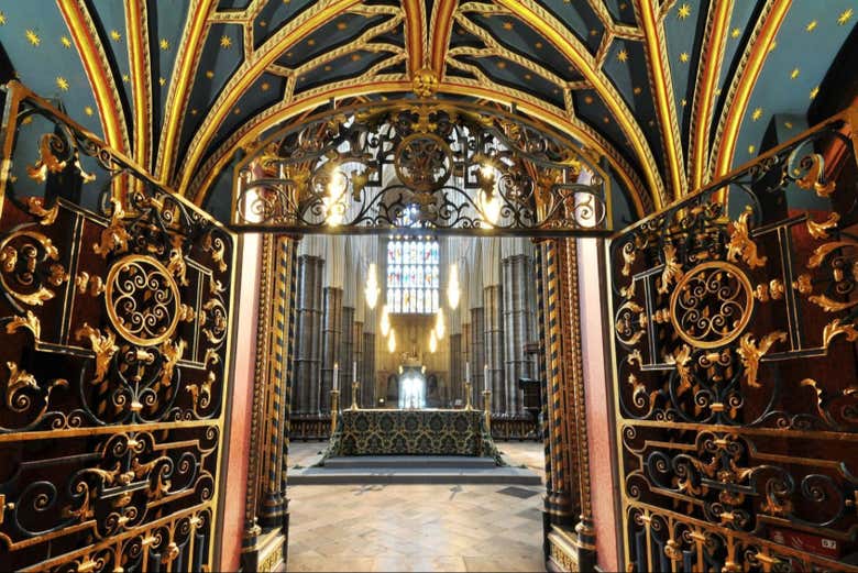 Step through the ornate gates into the Lady Chapel