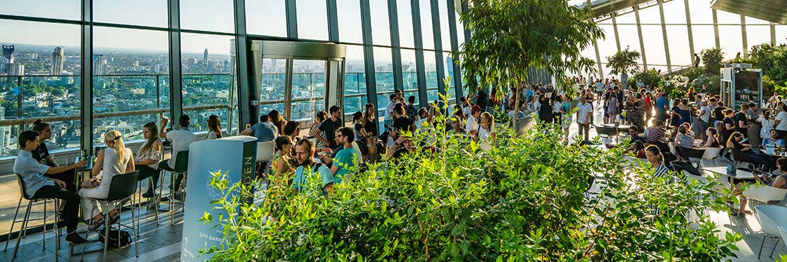 Sky Garden London's Garden viewpoint for free!