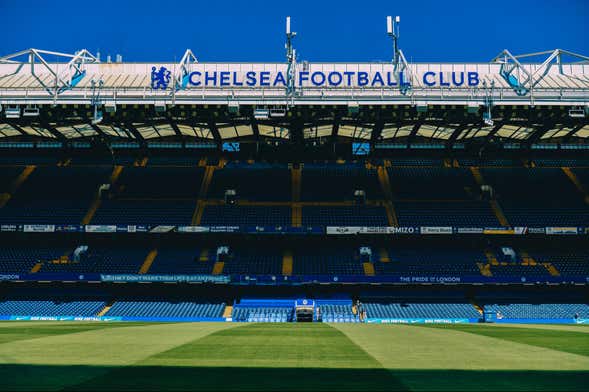 Entrada a Stamford Bridge, el estadio del Chelsea FC