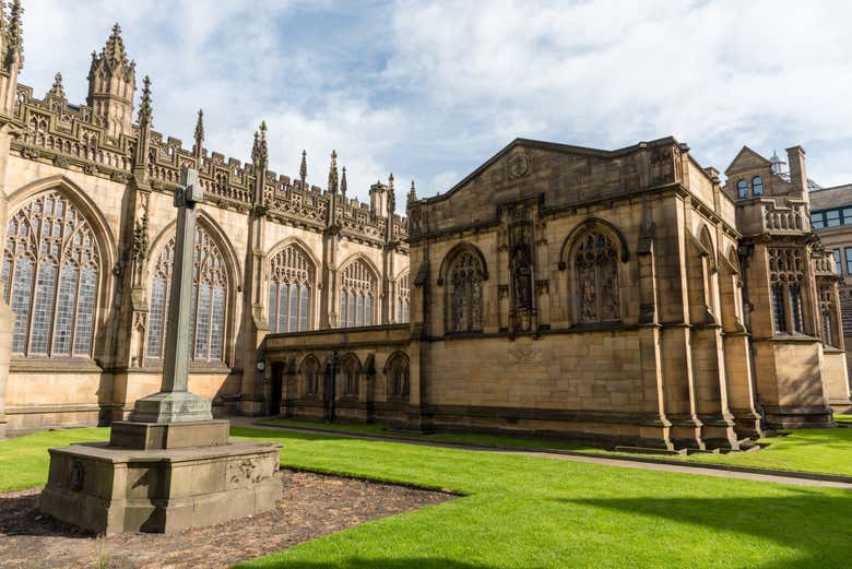 Exterior de la catedral de Mánchester