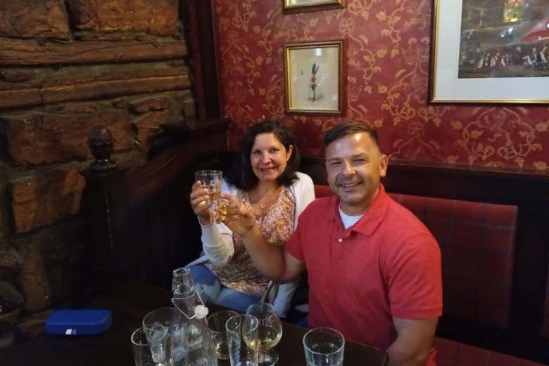 Durante a degustação de whisky