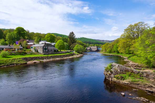 Bugging no rio Tummel