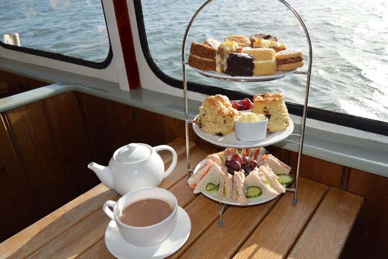 Afternoon tea on board