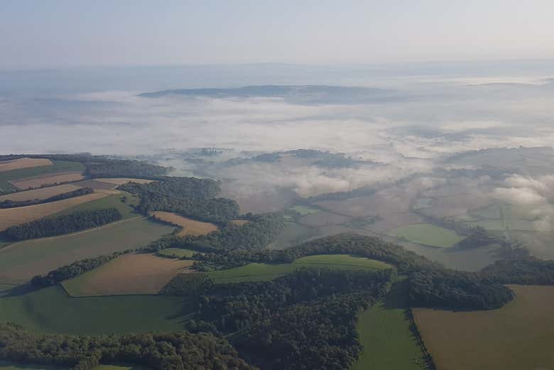 Contemplando los campos de Portsmouth