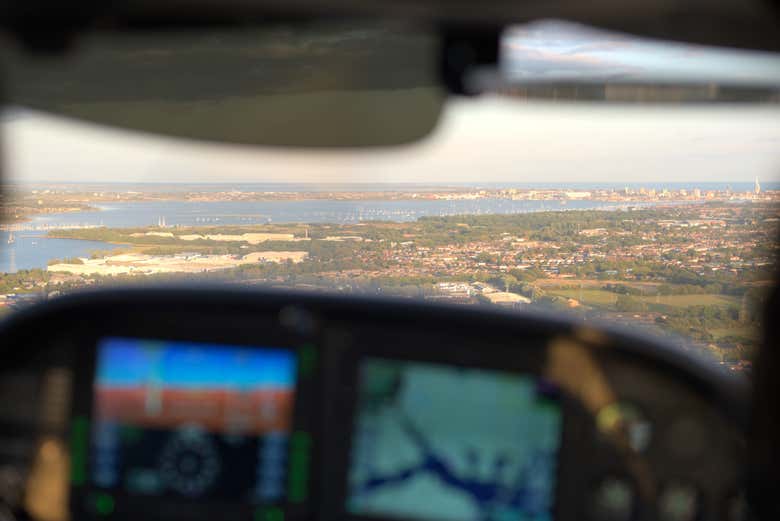 Montando en avioneta