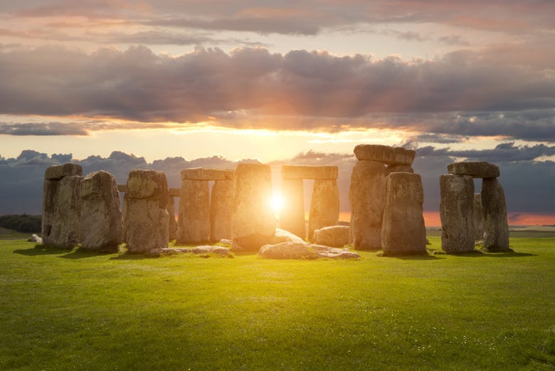 Stonehenge al tramonto