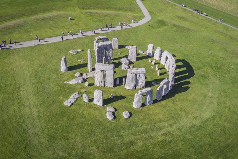 Vista aerea di Stonehenge