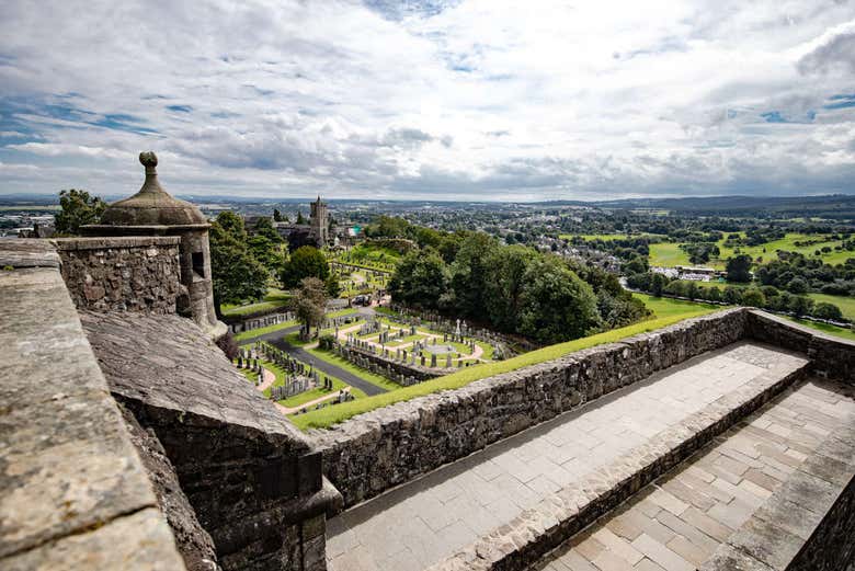Vistas al jardín desde el Castillo