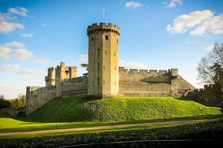 Exterior de las murallas del Castillo de Warwick