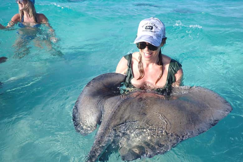 ¡Os podréis bañar con mantarrayas!