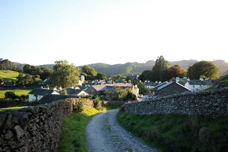 Percorrendo o povoado de Near Sawrey