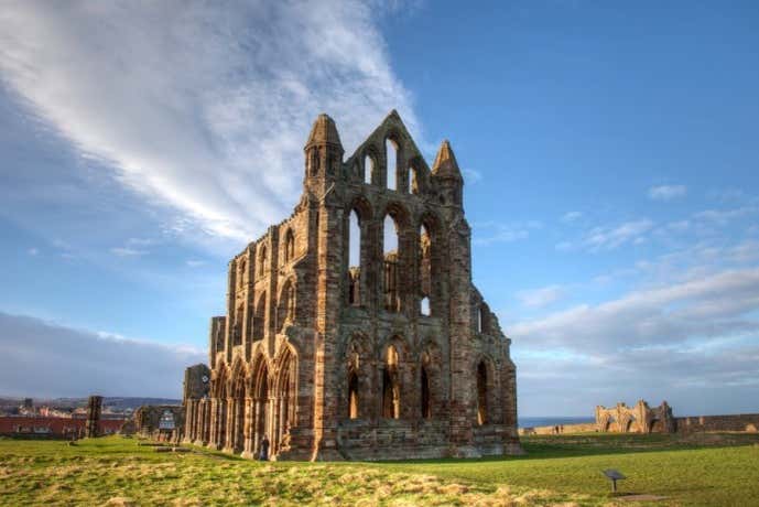 The abbey's facade