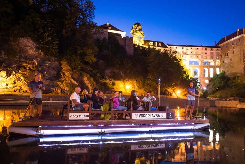 Balsa tradicional por Český Krumlov