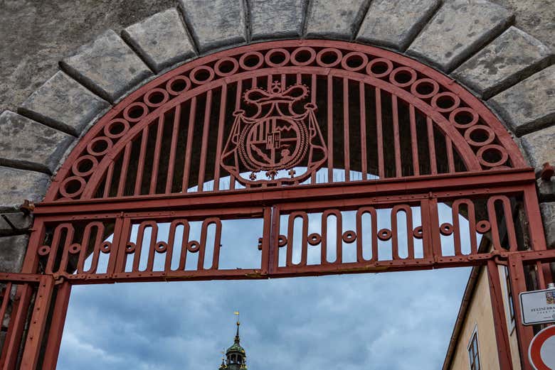 Puerta Roja del castillo de Český Krumlov