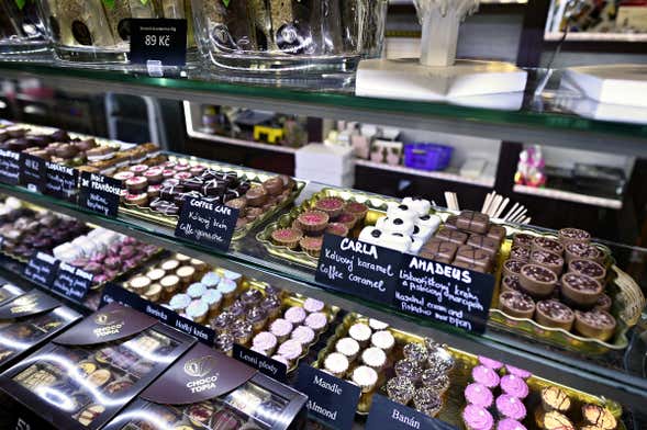 Ingresso do Choco Story de Praga