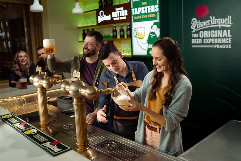 Imparando a servire una birra