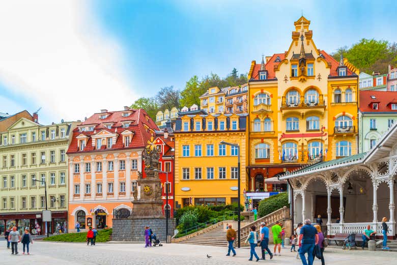 L'architecture typique de Karlovy Vary