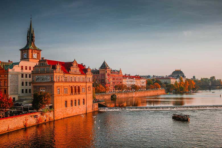 Atardeciendo en Praga