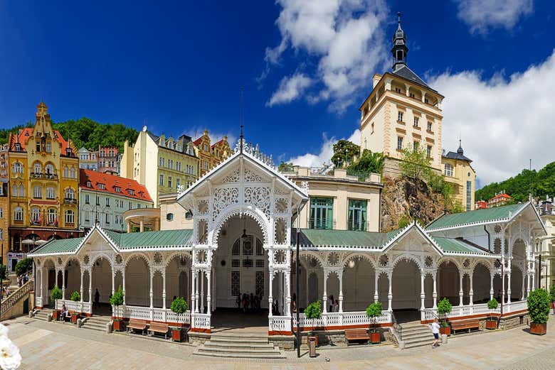 Una de las galerías techadas de Karlovy Vary