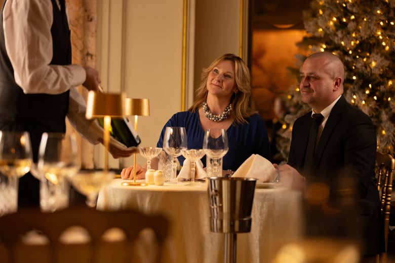 Todo listo para empezar la cena 