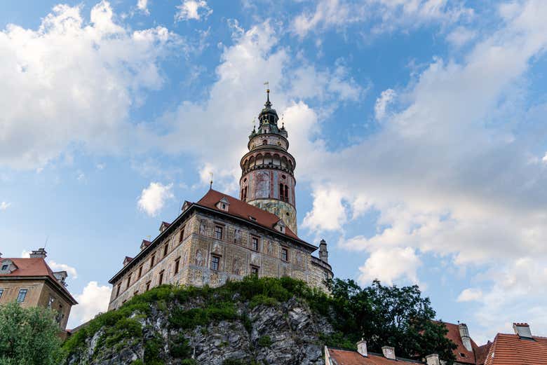 Église dans le centre de Český Krumlova