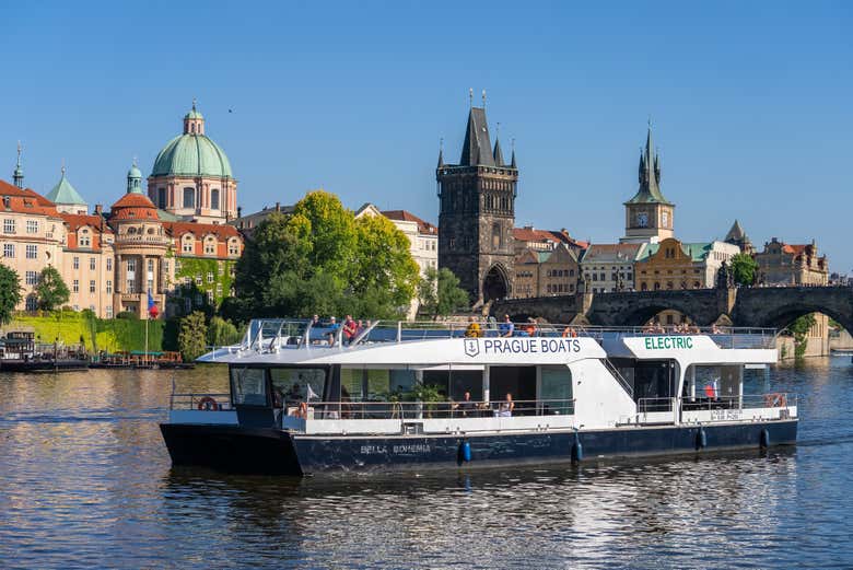 El crucero por el río Moldava