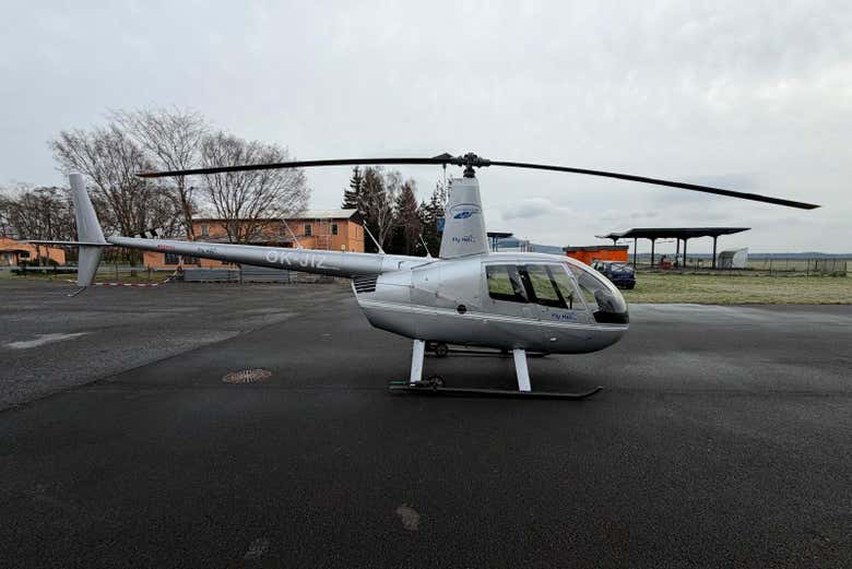 El helicóptero en el que viajaréis