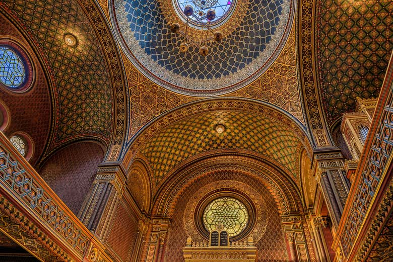 Intérieur de la synagogue espagnole de Prague