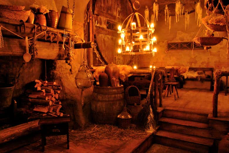 Interior de la taberna subterránea de Praga