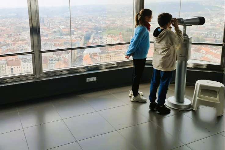 Disfrutando de las panorámicas de Praga