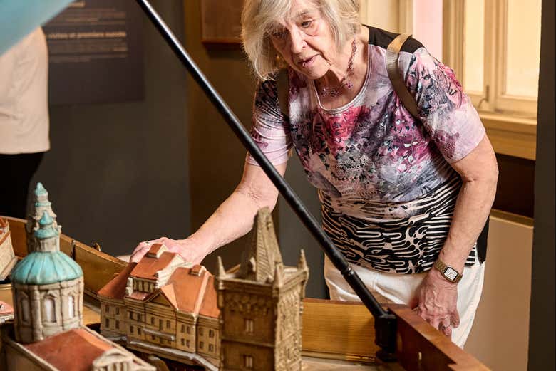 Una maqueta detallada en el Mozart Interactive Museum 