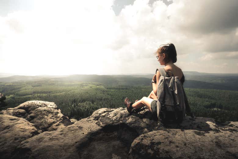 Enjoying the views!